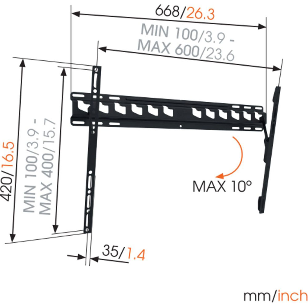 Кронштейн VOGELS MA4010 Стандарт VESA 100 Х 100