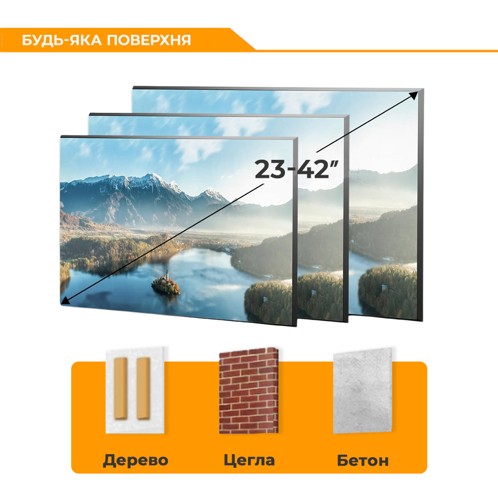 Кронштейн BRATECK LPA51-223 Стандарт VESA 100 x 100