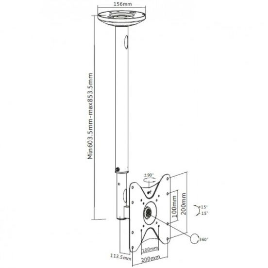 Кронштейн ITECHMOUNT CELB 223R B Конструкция 2 степени свободы