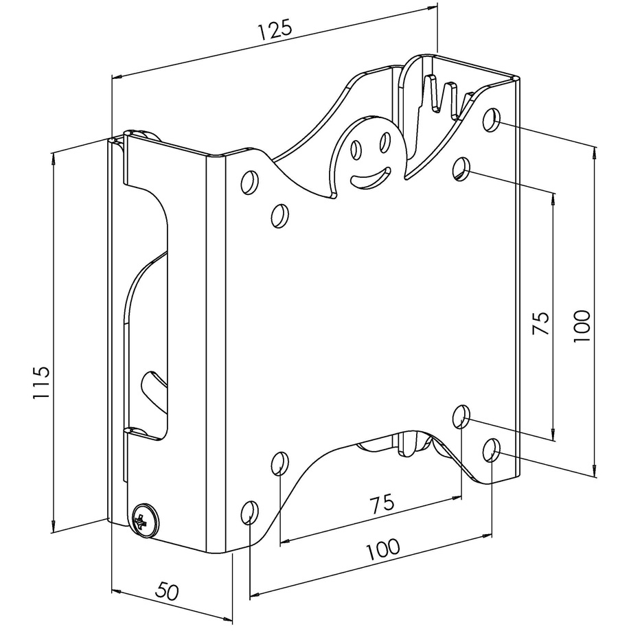 Кронштейн KSL WM111N Стандарт VESA 100 x 100