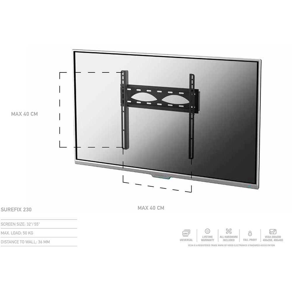 Кронштейн SONOROUS SUREFIX 230 Конструкція фіксована