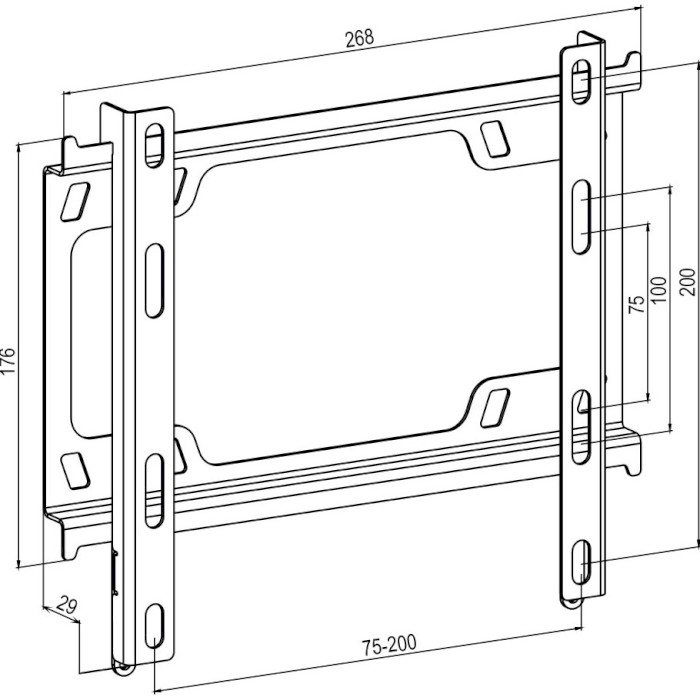 Кронштейн KSL Simpler 28EP Стандарт VESA 200 Х 100