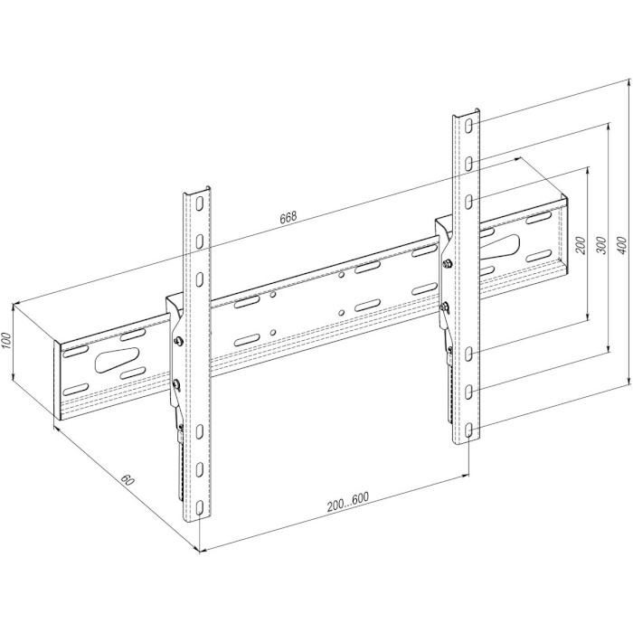 Кронштейн KSL WMO-8261N Стандарт VESA 200 x 200