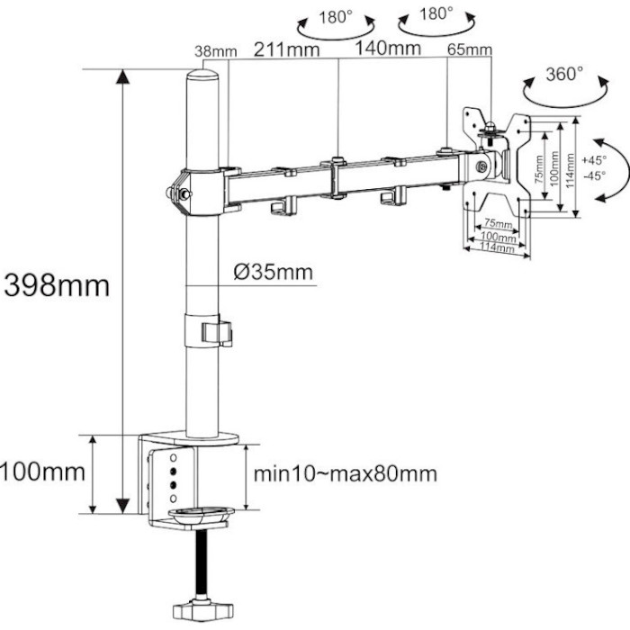 Замовити Кронштейн CHARMOUNT MB-01