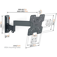 Кронштейн VOGELS TVM 3243 Black