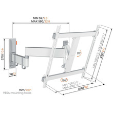 Кронштейн VOGELS TVM 3443 White