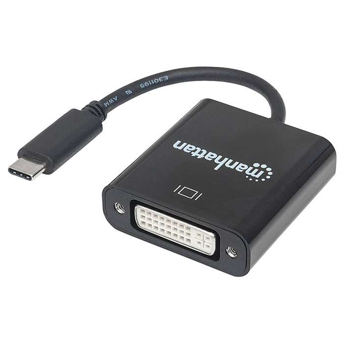 Переходник INTRACOM USB3.1 Type-C - DVI (F) Manhattan (152051)