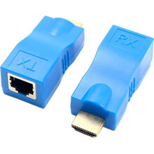 Адаптер EXTRADIGITAL HDMI-RJ45 Patch Cord Blue(KBH1754)