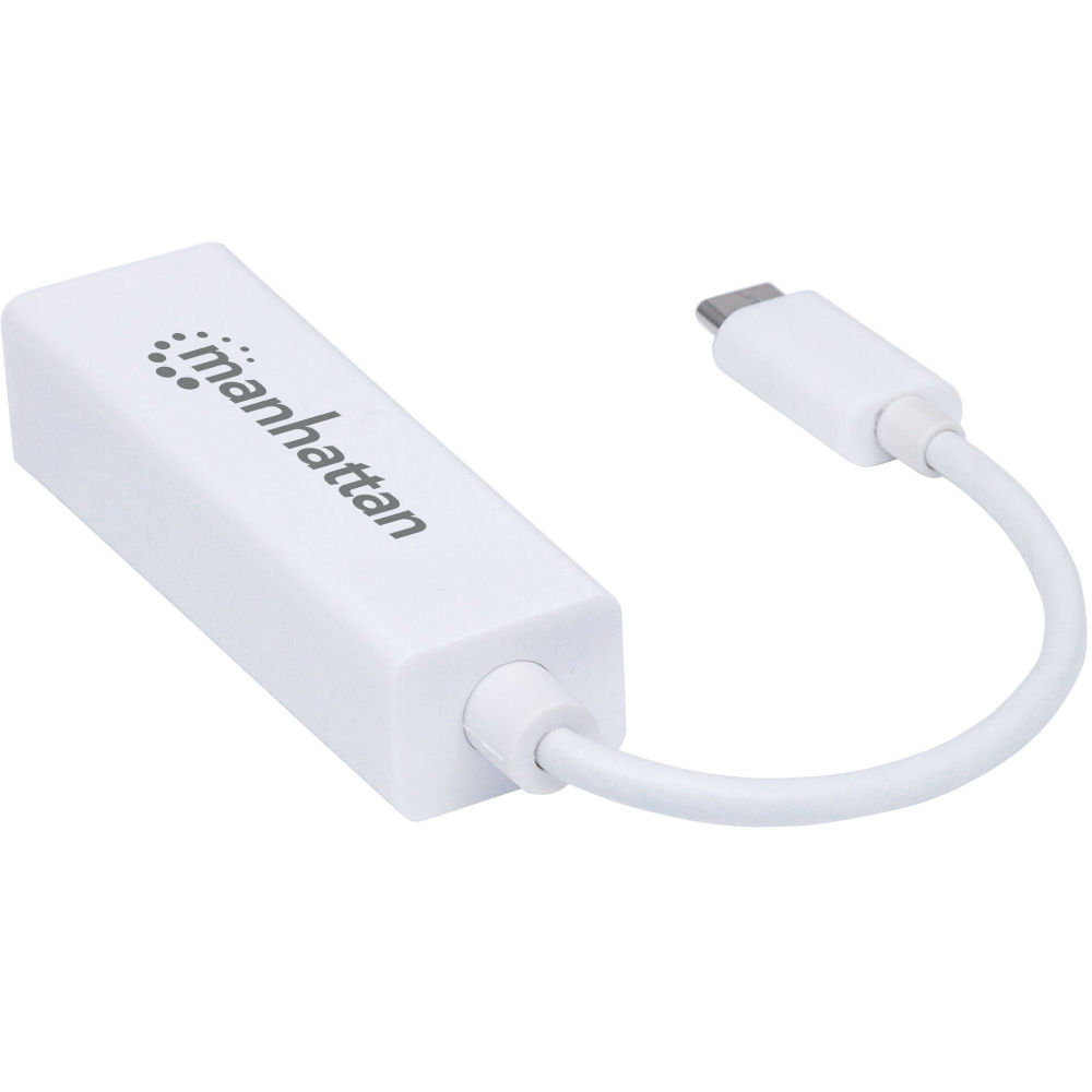 Переходник Manhattan INTRACOM USB Type C - Ethernet RJ45 1000 Mb (507585) Длина 0.013