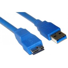 Кабель ATCOM USB 3.0 AM to Micro-B 0.8 m blue (12825)