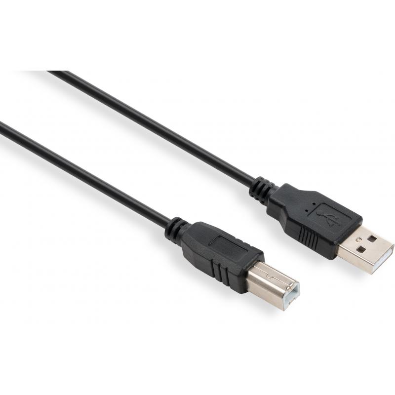 Кабель VINGA USB 2.0 AM/BM 1.8 м (VCPDCAMBM1.8BK) Вид кабель