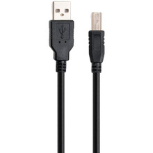 Кабель VINGA USB 2.0 AM/BM 1.8 m (VCPDCAMBM1.8BK)