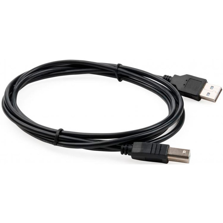 Кабель VINGA USB 2.0 AM/BM 1.8 м (VCPDCAMBM1.8BK) Роз'єм 1 USB тип А (папа)