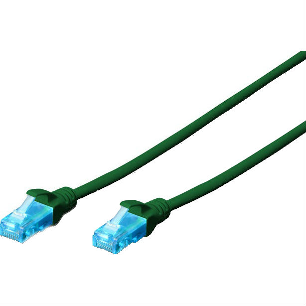 Патч-корд DIGITUS CAT 5e UTP 2 м AWG 26/7 PVC Green (DK-1511-020/G)