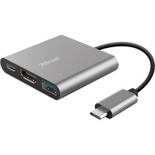 Перехідник TRUST Dalyx 3-in-1 Multiport USB-C Adapter (23772)