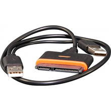 Кабель FRIME 2 х USB 2.0 - SATA I/II/III Black 16 см + 10 см (FHA204001)