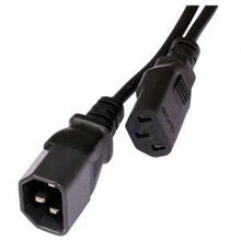 Силовой кабель ATCOM Power Cable PC-monitor 0.75мм IEC C13-C14 1,8м (10118)