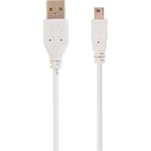 Кабель CABLEXPERT USB 2.0 - Mini-USB Type B 0.9 м White (CC-USB2-AM5P-3)