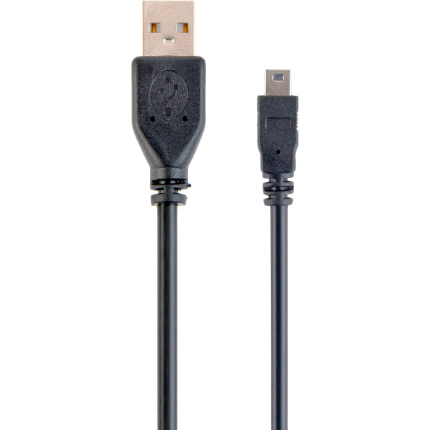 Кабель CABLEXPERT USB 2.0 - Mini-USB Type B 0.3 м Black (CCP-USB2-AM5P-1)