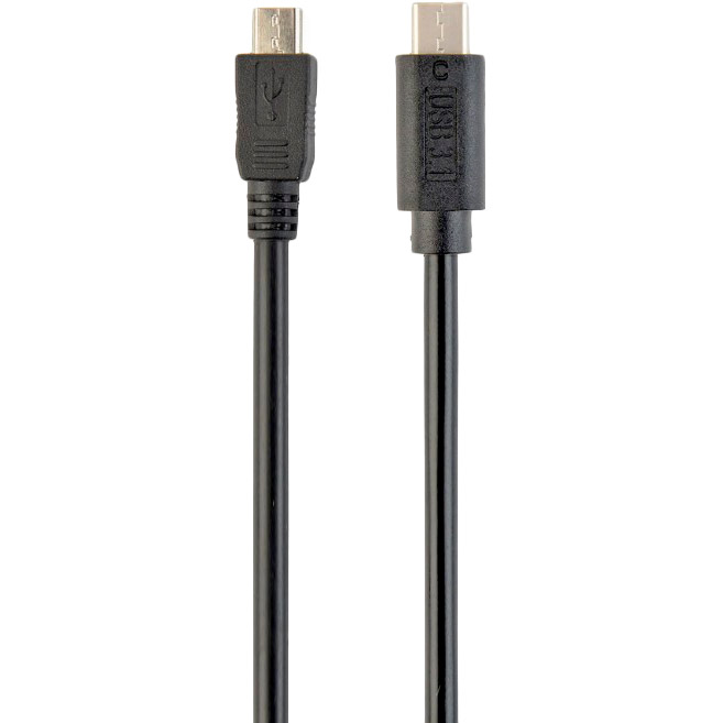 Кабель CABLEXPERT Micro-USB Type B - USB Type-C 3 м Black (CCP-USB2-mBMCM-10)