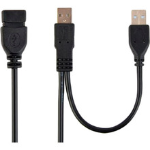 Кабель CABLEXPERT USB 2.0 AM/AF 0.9 м Black (CCP-USB22-AMAF-3)