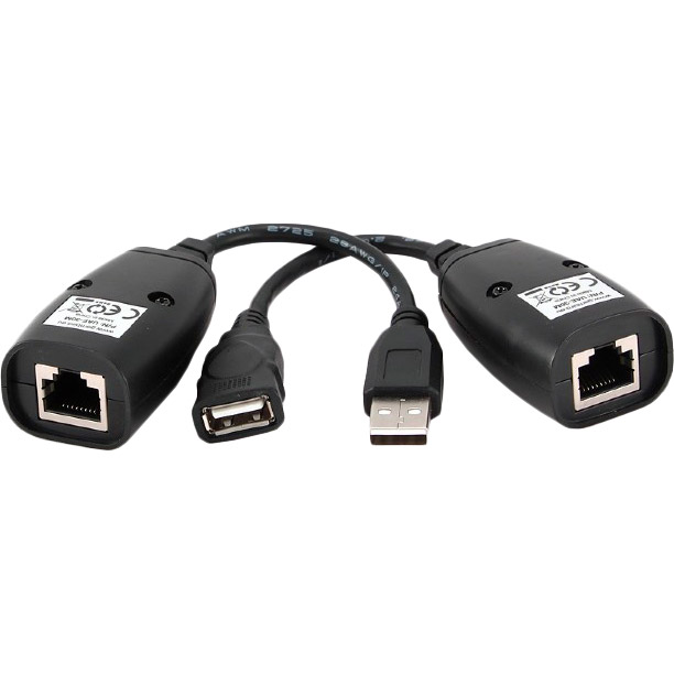 Комплект переходников CABLEXPERT USB AM - RJ45/USB AF - RJ45 Black (UAE-30M)