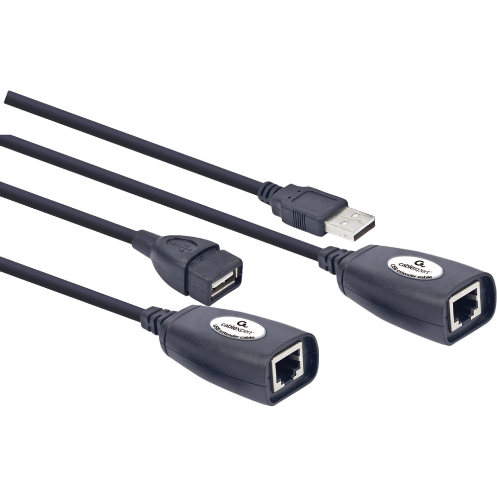 Комплект переходников CABLEXPERT USB AM - RJ45/USB AF - RJ45 Black (UAE-30M) Вид переходник