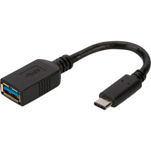 Перехідник DIGITUS ASSMANN USB 3.0 - USB Type-C OTG 0.15 м (AK-300315-001-S)