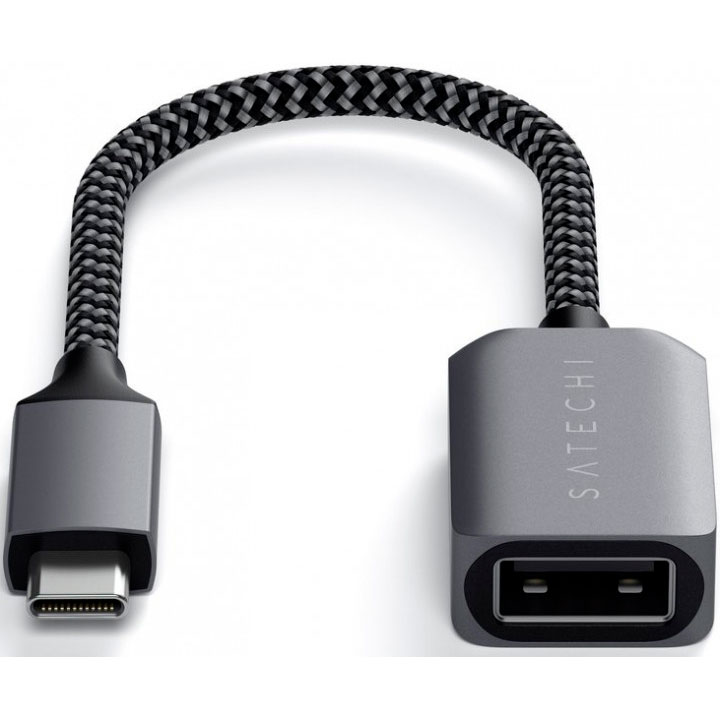 Кабель SATECHI USB-C - USB 3.0 Adapter Space Gray (ST-UCATCM) Вид переходник