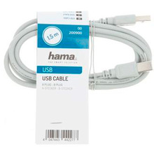 Кабель HAMA USB Type A-B 1.5 м (200900)