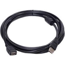 Кабель PowerPlant USB 2.0 AF - AM 5 м Black (KD00AS1212)