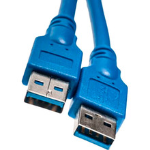 Кабель PowerPlant USB 3.0 AM/AM 1.5 м Blue (KD00AS1228)