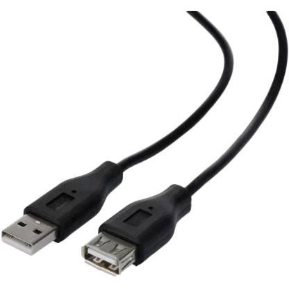 Кабель 2E USB 2.0 AM/AF 3 м Black (2E-W-3168M3) Вид кабель