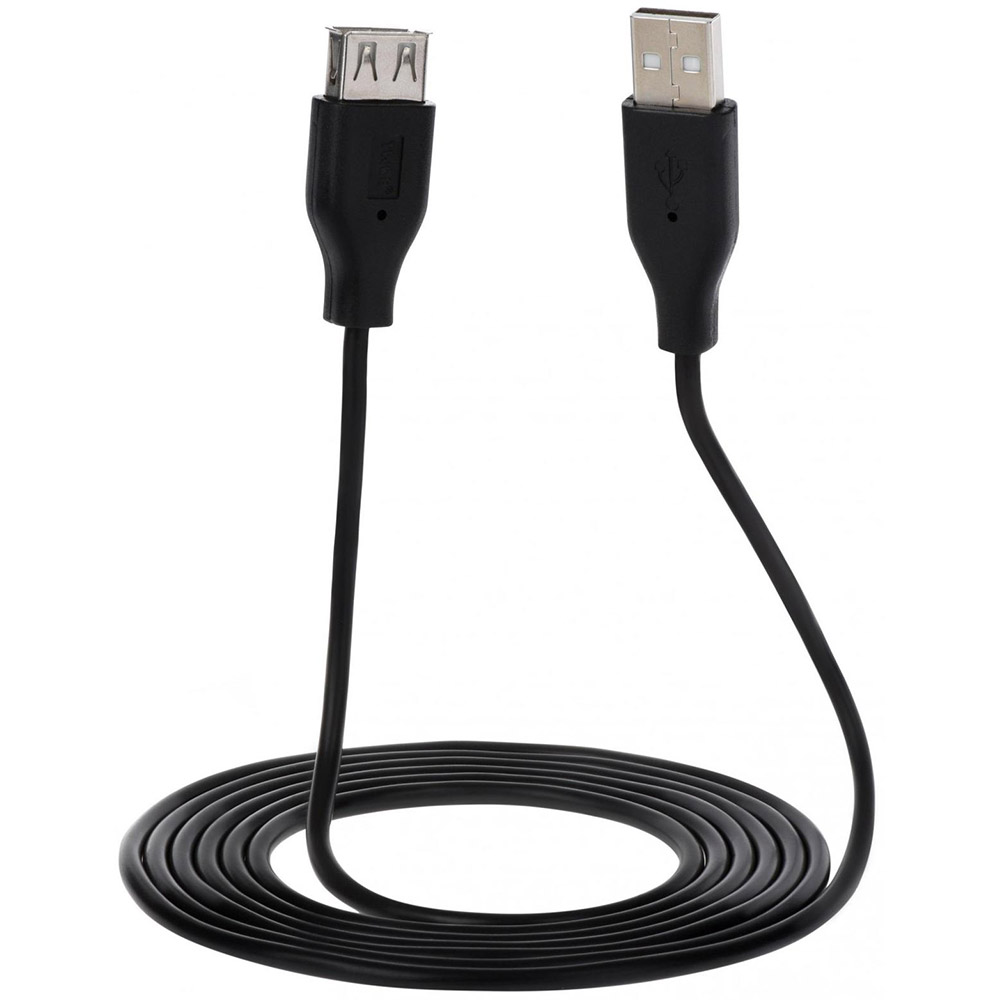 Кабель 2E USB 2.0 AM/AF 3 м Black (2E-W-3168M3)