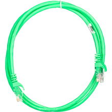 Патч-корд 2E Cat 5e UTP RJ45 26AWG 7/016 CCA PVC 1.2 м  Green (2E-PC5ECA-120GRN)
