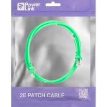 Патч-корд 2E Cat 5e UTP RJ45 26AWG 7/016 CCA PVC 1.2 м  Green (2E-PC5ECA-120GRN)