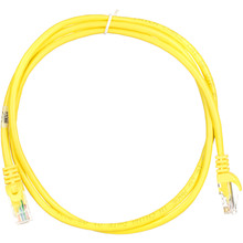 Патч-корд 2E Cat 5e UTP RJ45 26AWG 7/0 16 Cu PVC 1.2 м Yellow (2E-PC5ECOP-120YLW)