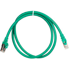 Патч-корд 2E Cat 6, S-FTP RJ45 4Х2 27AWG 7/0 14 Cu PVC 1 м Green (2E-PC6SFTPCOP-100GRN)