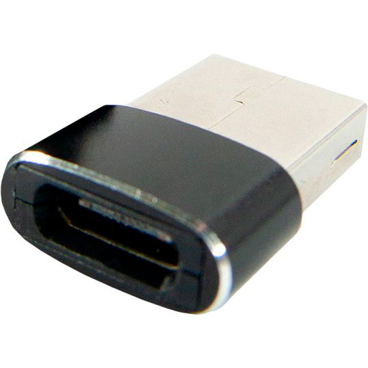 Адаптер DENGOS Type-C (female) - USB (male) 2.0 black (ADP-021) Адаптер DENGOS Type-C (female) - USB (male) 2.0 black (ADP-021)