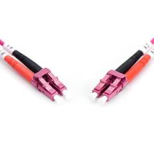 Патч-корд оптичний DIGITUS LC/UPC-LC/UPC 50/125 OM4 duplex 10m Purple (DK-2533-10-4)
