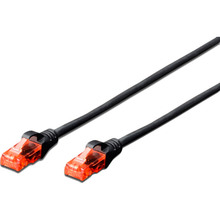 Патч-корд Digitus CAT 6 UTP AWG 26/7 Cu LSZH 0.25 м Black (DK-1617-0025/BL)