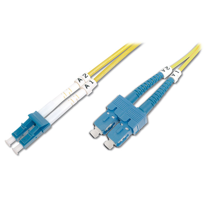 Оптичний патч-корд DIGITUS LC/UPC-SC/UPC, 9/125, OS2, duplex, 5m (DK-2932-05)