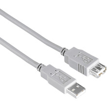 Кабель HAMA USB Type A-А 1.5 м  Grey (200905)