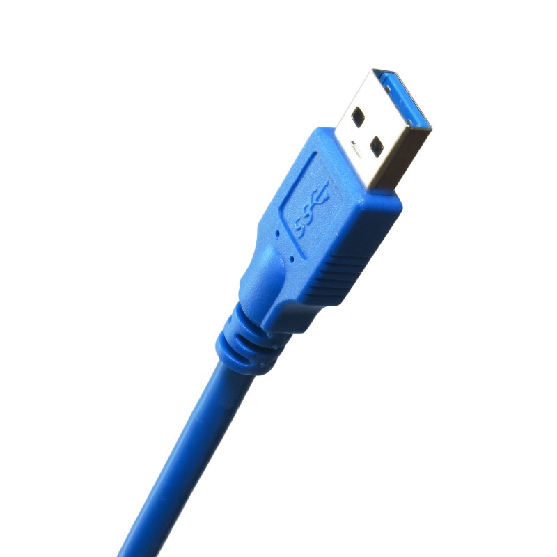 Кабель EXTRADIGITAL USB 3.0 AM / micro USB-B 0.5 m blue (KBU1625) Роз'єм 2 USB micro тип B (папа)