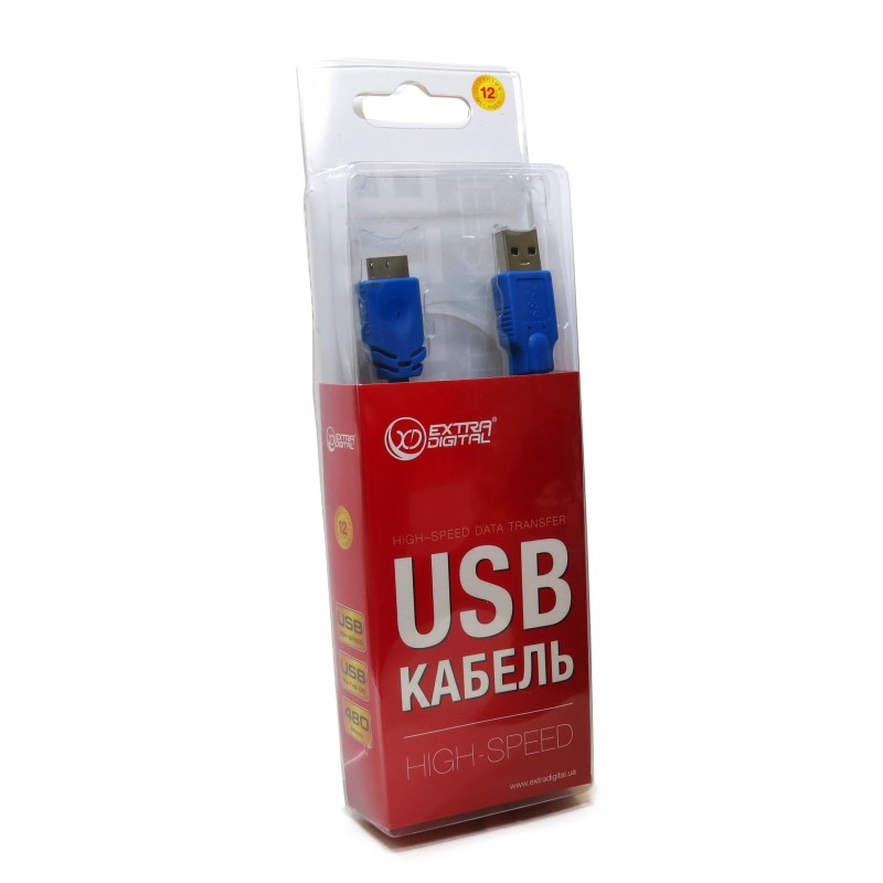 Кабель EXTRADIGITAL USB 3.0 AM / micro USB-B 0.5 m blue (KBU1625) Довжина 0.5