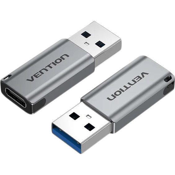 

Переходник VENTION USB 3.0 Male - USB-C Female Grey (CDPH0), Перехідник USB 3.0 Male - USB-C Female (CDPH0)