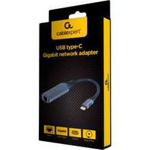 Кабель CABLEXPERT USB Type-C - RJ-45 0.15 м Black (A-USB3C-LAN-01)