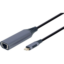 Кабель CABLEXPERT USB Type-C - RJ-45 0.15 м Black (A-USB3C-LAN-01)