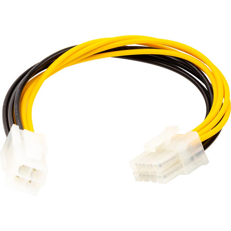 Кабель питания для процессора POWERPLANT ATX 4-pin F - 8-pin M 0.2 м (CA913077) Кабель питания для процессора POWERPLANT ATX 4-pin F - 8-pin M 0.2 м (CA913077)