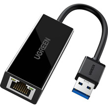 Адаптер UGREEN USB 3.0 - Ethernet RJ45 1000Mb CR111 Black (20256)